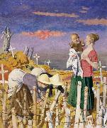 Sir William Orpen Harvest USA oil painting artist